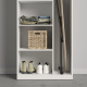 SMARTBETT cabinet wardrobe 80 cm 2 doors white / oak Sonoma