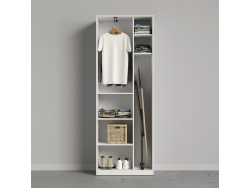 SMARTBETT cabinet wardrobe 80cm 2 doors white / wild oak