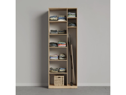 SMARTBETT cabinet 80 cm 2 doors wild oak / white high gloss