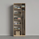 SMARTBETT cabinet 80 cm 2 doors wild oak / white high gloss