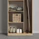 SMARTBETT cabinet 80 cm 2 doors wild oak / white high gloss