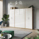 SMARTBETT cabinet 80 cm 2 doors wild oak / white high gloss