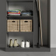 SMARTBETT cabinet wardrobe 100 cm 2 doors anthracite / wild oak