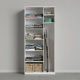 SMARTBett Schrank Kleiderschrank Aktenschrank 100cm 2-türig Weiß/ Wildeiche