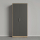 SMARTBETT cabinet wardrobe 100cm 2-door Wild oak/Anthracite