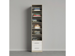 SMARTBETT cabinet 50 cm oak Sonoma / white high gloss