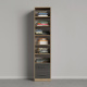 SMARTBETT wardrobe cabinet 50cm wild oak / anthracite high gloss