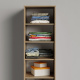 SMARTBETT wardrobe cabinet 50cm wild oak / anthracite high gloss