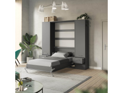 SMARTBett wardrobe closet 50cm with Anthracite
