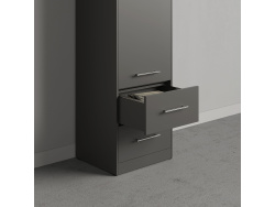 SMARTBett wardrobe closet 50cm with Anthracite