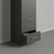 SMARTBett wardrobe closet 50cm with Anthracite