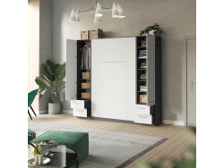 SMARTBETT cabinet wardrobe 50cm anthracite / white