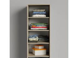 SMARTBett Schrank Kleiderschrank 50cm Eiche Sonoma/ Weiß
