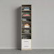 SMARTBett Schrank Kleiderschrank 50cm Eiche Sonoma/ Weiß