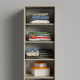 SMARTBett Schrank Kleiderschrank 50cm Eiche Sonoma/ Weiß