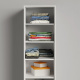 SMARTBETT cabinet wardrobe 50cm white / white high gloss