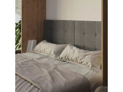 Folding wall bed SMARTBett 160cm Wild Oak/White High Gloss