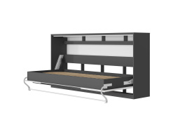 Folding wall bed Standard 90x200 Horizontal Anthracite /...