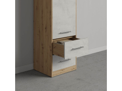 SMARTBETT cabinet 50 cm wild oak / concrete-optik