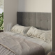 Folding wall bed 160cm Vertical White/Concrete  look Comfort frame  SMARTBett