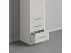 SMARTBETT cabinet 50 cm white / concrete-optik