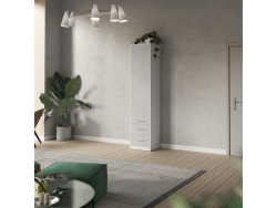 SMARTBett cabinet 50cm in white / concrete look