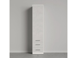 SMARTBETT cabinet 50 cm white / concrete-optik