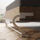 Folding wall bed SMARTBett Standard 90x200 Vertical Wild oak/Beton look with Gas pressure Springs