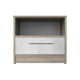 Bedside table  Standard with a drawer oak Sonoma / Beton look