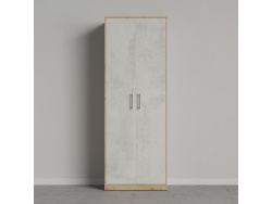 SMARTBETT cabinet wardrobe 80 cm 2 doors wild oak / concrete look