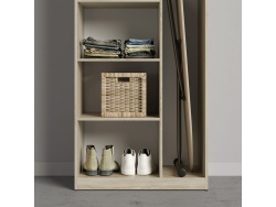 SMARTBETT cabinet wardrobe filing cabinet 80cm 2-door oak Sonoma / concrete look