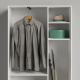 SMARTBETT cabinet wardrobe 100cm 2-door white/ concrete look