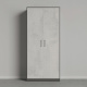 SMARTBETT cabinet wardrobe 100 cm 2 doors anthracite / concrete look