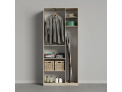 SMARTBETT cabinet 100 cm 2-door oak Sonoma / concrete look