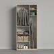 SMARTBett Schrank Kleiderschrank Aktenschrank 100cm 2-türig Eiche Sonoma/Betonoptik