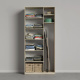 SMARTBett Schrank Kleiderschrank Aktenschrank 100cm 2-türig Eiche Sonoma/Betonoptik