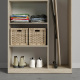 SMARTBett Schrank Kleiderschrank Aktenschrank 100cm 2-türig Eiche Sonoma/Betonoptik