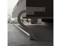SMARTBett Folding wall bed Standard 120x200 Horizontal Anthracite/Beton look with Gas pressure Springs