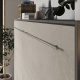 SMARTBett Folding wall bed Standard 120x200 Horizontal Anthracite/Beton look with Gas pressure Springs