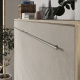 SMARTBett Folding wall bed Standard 120x200 Horizontal Oak Sonoma/Beton look with Gas pressure Springs