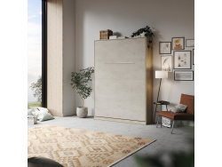 SMARTBett Folding wall bed Standard 140x200 Vertical Oak...