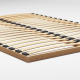 SMARTBett Folding wall bed Standard 140x200 Horizontal White/Beton look  with Gas pressure Springs