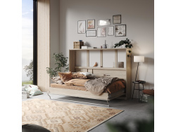 SMARTBett Schrankbett Standard 140x200 Horizontal Eiche...