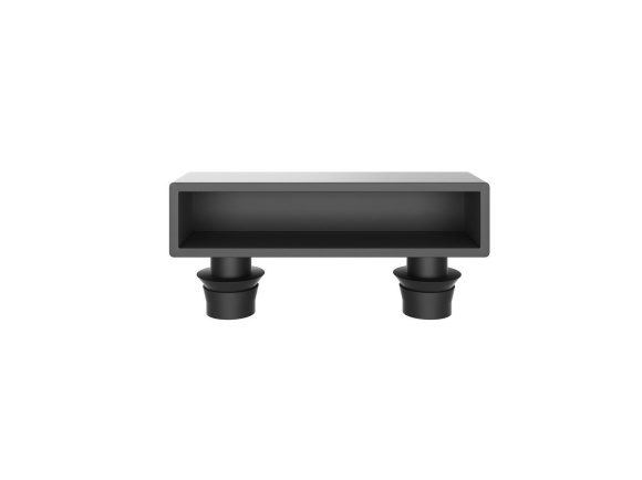 Plastic caps, bedstead holder, end cap holder STANDARD in black