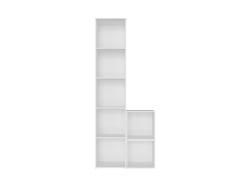 SMARTBett Regal + 2 Würfel in verschiedenen Farben - Regal Weiss + 2 Würfel Weiss
