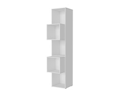 SMARTBett Regal + 2 Würfel in verschiedenen Farben - Regal Weiss + 2 Würfel Weiss