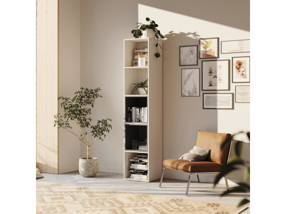 SMARTBett Regal + 2 Würfel in verschiedenen Farben - Regal Weiss + 2 Würfel Anthrazit