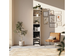 SMARTBett Regal + 2 Würfel in verschiedenen Farben - Regal Weiss + 2 Würfel Anthrazit