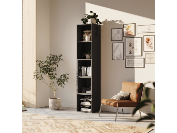 SMARTBett shelf + 2 cubes in different colors - Shelf Anthracite + 2 Cubes Anthracite