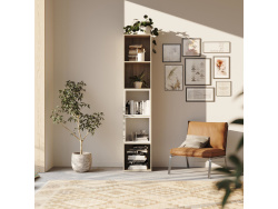 SMARTBett Regal + 2 Würfel in verschiedenen Farben - Regal Eiche Sonoma + 2 Würfel Weiss